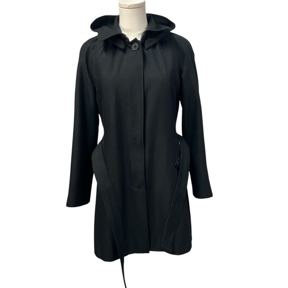 London Fog Single Breasted Hooded Trench Coat Waist Belt Removable‎ Lining Women - Picture 1 of 16